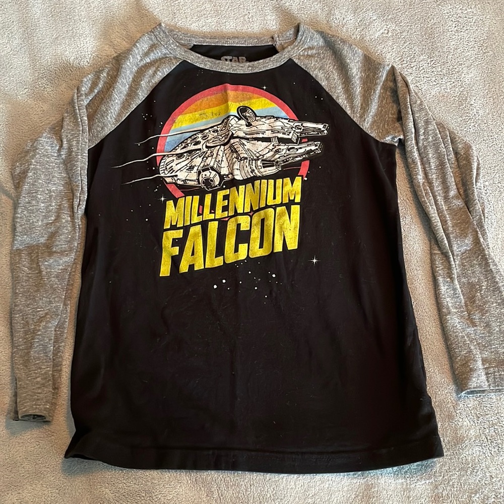 Star Wars millennium falcon super soft size 8 long sleeve T-shirt